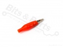 Crocodile clip insulated 28mm red